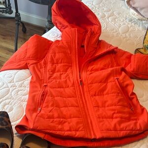 lululemon athletica Women's Orange Puffer Jacket